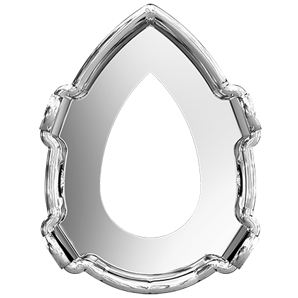 4320/S 6x4 mm 3PH2OH White Bronze Plating