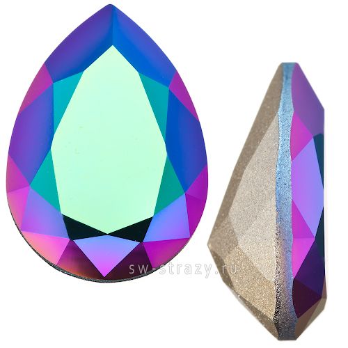 Кристаллы 4320 6x4 mm Crystal Scarabaeus Green