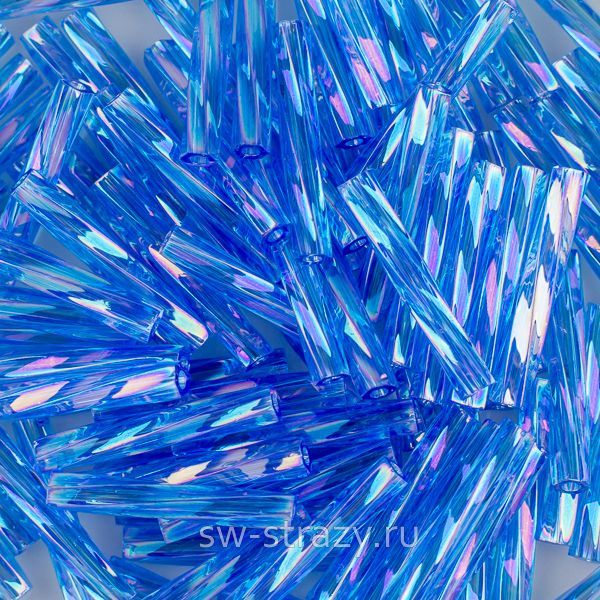 Twisted Bugle 2х12 mm 0261 Transparent Sapphire AB
