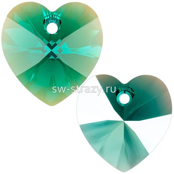 Кулоны 6228 14,4*14 mm Emerald Shimmer