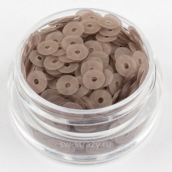 Пайетки 4 mm плоские (906F) Grigio Ch. F10 3 гр