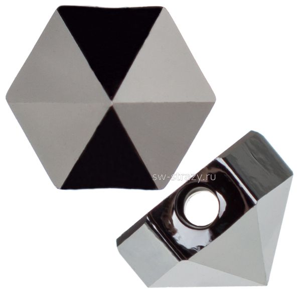 Бусины 5060 5,5 mm Jet Hematite