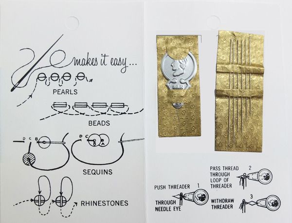 Иглы Miyuki с нитевдевателем 6шт