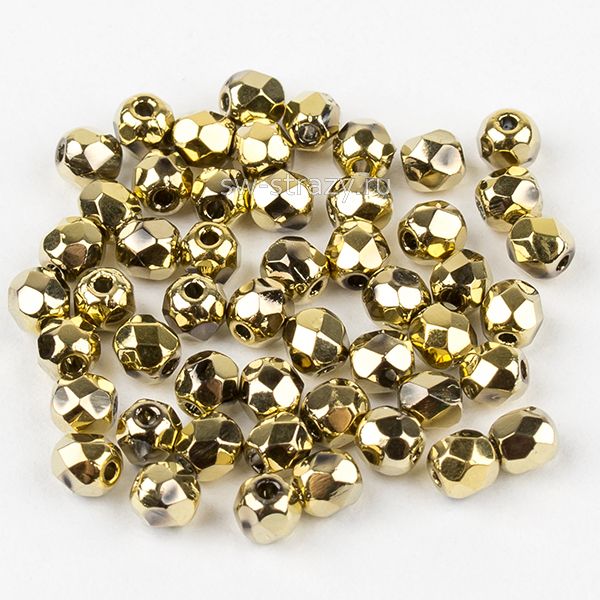 Бусины граненые Firepolished 3 мм Full Dorado (00030-26440) 37