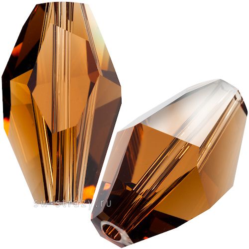 Бусины 5203 18x12 mm Smoked Topaz