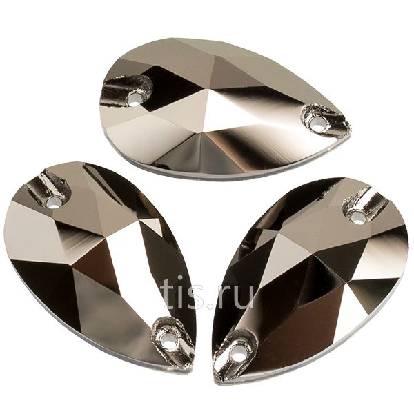 3430 7*12 mm Crystal Jet Metallic