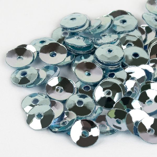 Пайетки 3 mm чаша (6015) Azzurro MI 3 гр