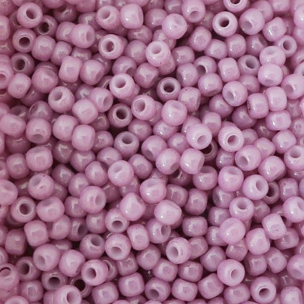 Бисер круглый 11/0 #0127 Непрозрачный глянцевый, темно-розовый