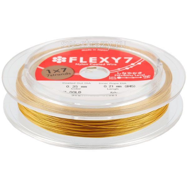 Тросик ювелирный FLEXY 7  M.GOLD 0.35 мм