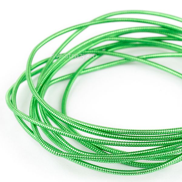 Канитель жесткая Светло-зеленая 1 мм (5гр)