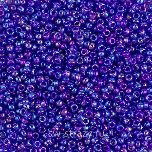 Seedbead Miyuki 15/0 177 Transparent Cobalt AB
