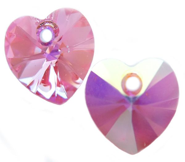 Кулоны 6228 18x17,5 mm Light Rose AB