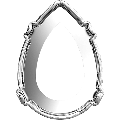 4320/S 10x7 mm 3PH20H Rhodium Plating