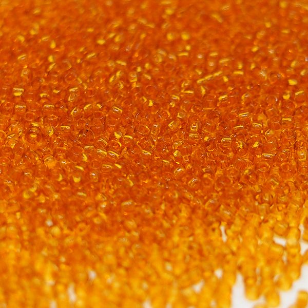 Бисер круглый 11/0 #0002C Прозрачный, топаз