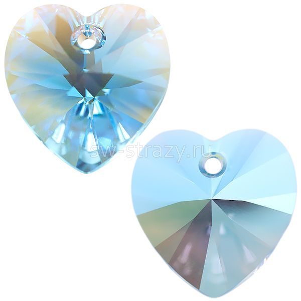 Кулоны 6228 10,3x10 mm Aquamarine Shimmer