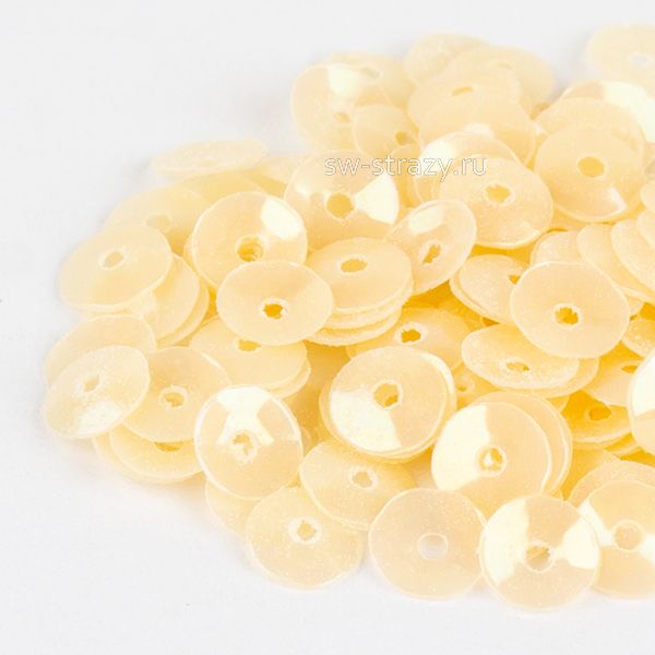 Пайетки 4 mm чаша (0159) Crema OR 3 гр