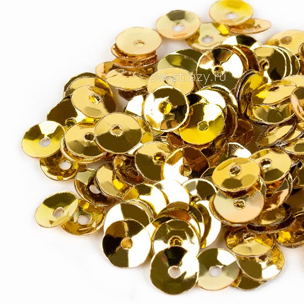 Пайетки 4 mm чаша (2015) Oro MI 3 гр