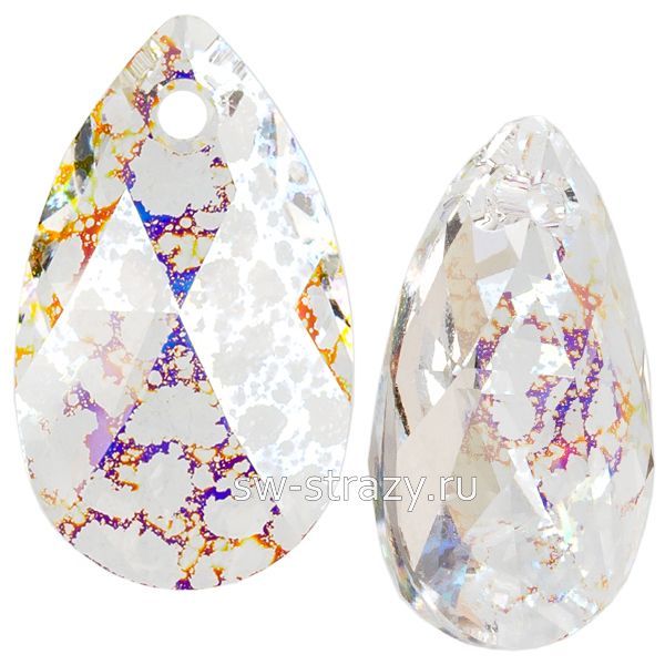 Кулоны 6106 22 mm Crystal White Patina