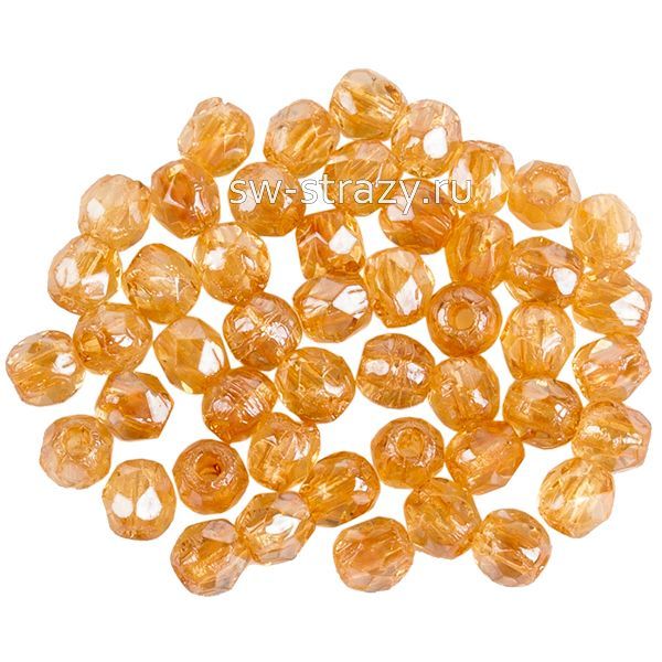 Бусины граненые Firepolished 2 мм Бежевый глянец (lc00030)