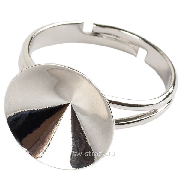 Основа под кольцо 1122 14 мм родий SWK0413