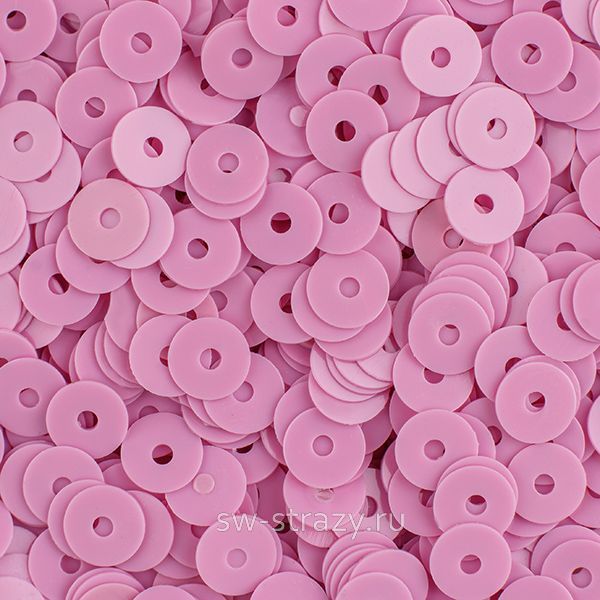 Пайетки плоские 4 мм сиреневые (3гр)