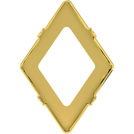 4929/S 24x17 mm Gold Plating