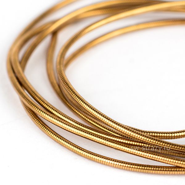 Канитель мягкая Античное золото 1 мм (5гр)