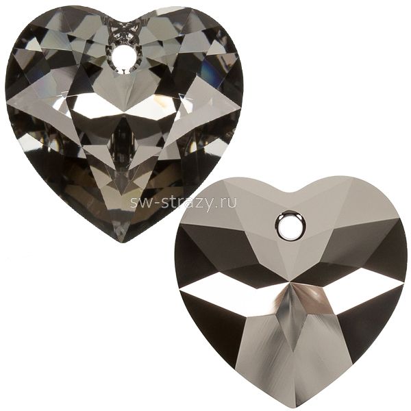 Кулоны 6432 14,5 mm Crystal Silver Night