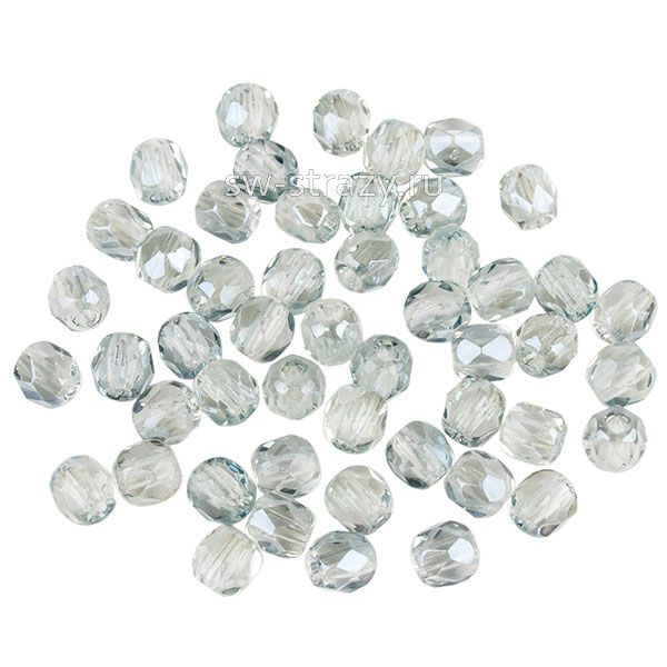 Бусины граненые Firepolished 3 мм св.серый прозрачный (00030-23701) 103
