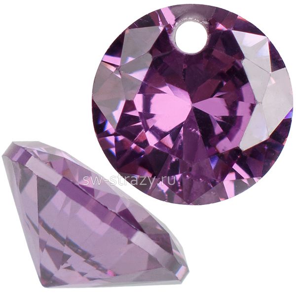 Подвеска циркон 6 мм amethyst