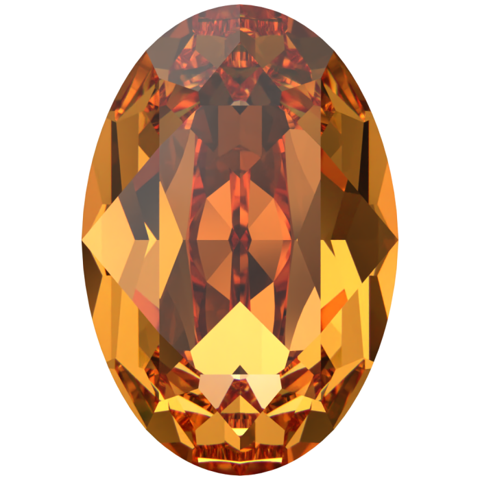 Кристаллы 4120 18x13 mm Dark Orange