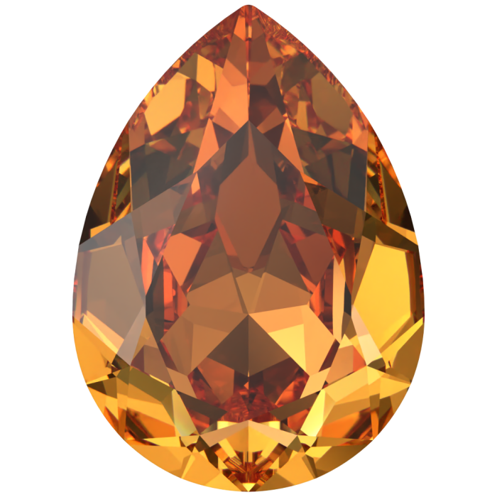 Кристаллы 4320 14x10 mm Dark Orange