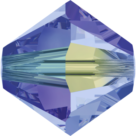 Бусины 5328 4 mm Light Sapphire AB 2X