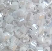 Шестиугольный 11/0 #0121 Непрозрачный глянцевый, белый