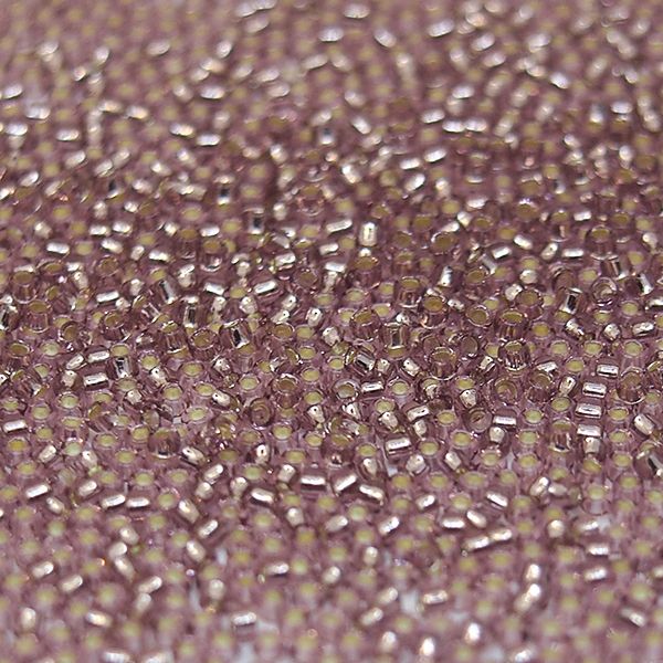 Бисер круглый 11/0 #0026 Внутреннее серебрение,  светлый аметист