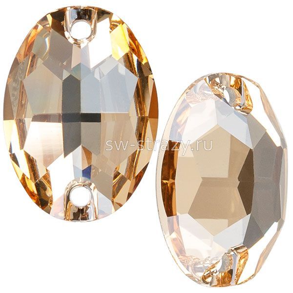 Oval 2H 10,0x7 mm Crystal Honey
