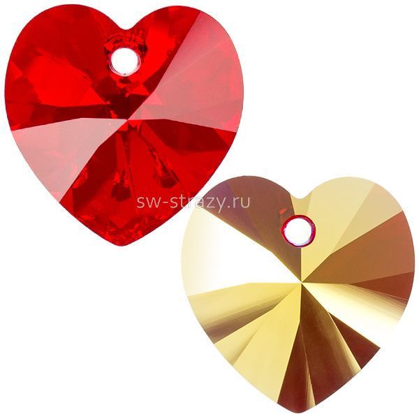 Кулоны 6228 14,4*14 mm Siam AB