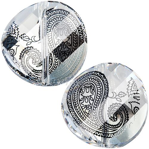 Бусины 5621 18 mm Crystal Paisley Print