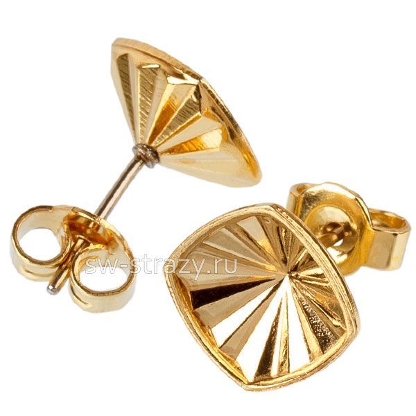 Пусеты 4460 8 мм золото (Р08386)