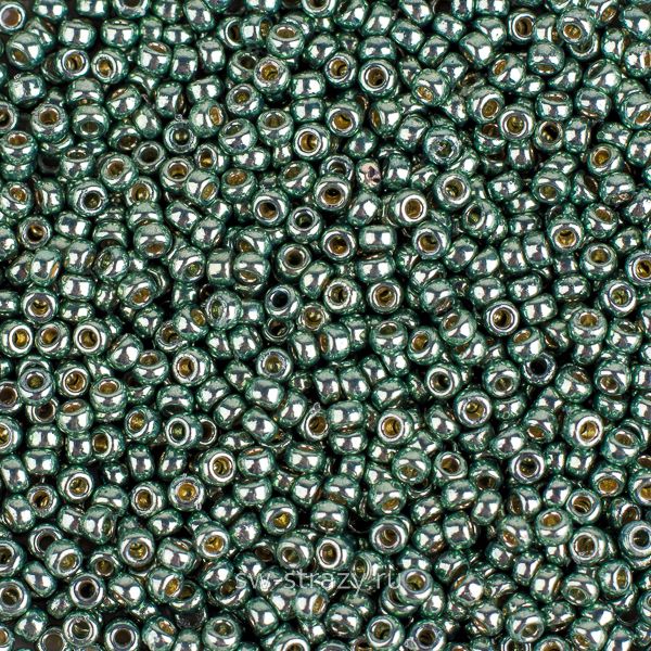 Seedbead Miyuki 15/0 4215 Duracoat Galvanized Sea Green