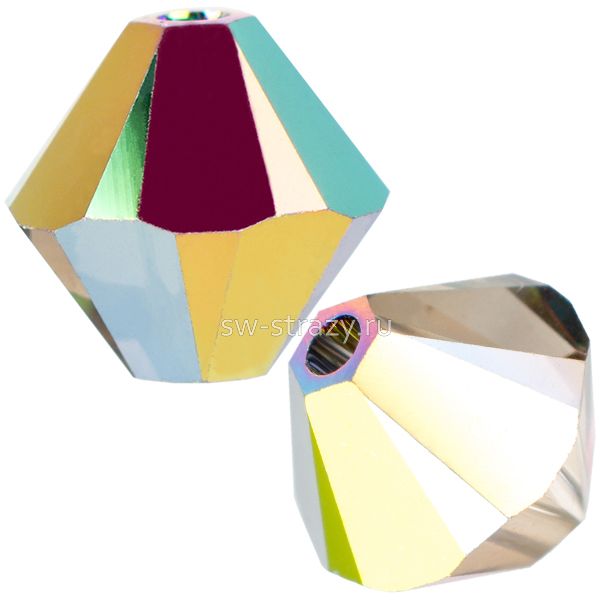 Бусины 5328 3 mm Crystal Vitrail Medium