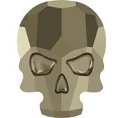 2856 18x14 mm Crystal Metallic Light Gold F