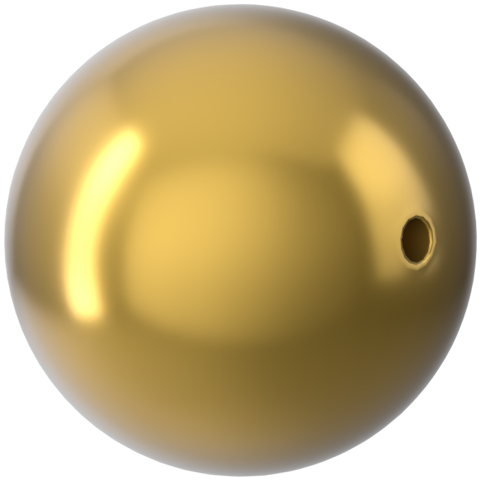 Жемчужины 5810 3 mm Crystal Royal Gold Pearl