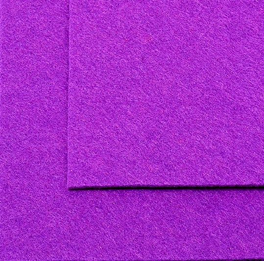 Фетр жесткий лист 20х30см толщина 1мм , фиолетовый (620)