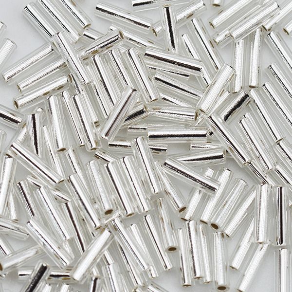 Стеклярус 6x1,7 mm 0061 S\L Silver