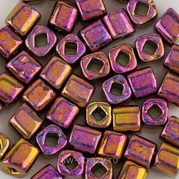 Бисер Cube 4 mm #0514 Металлик цыганское золото