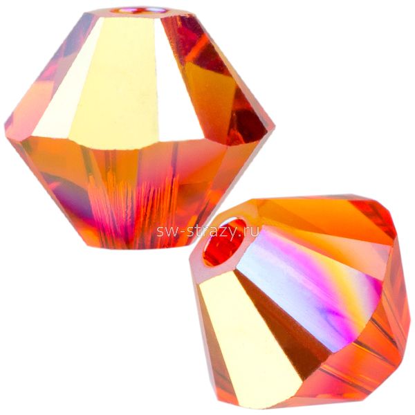 Бусины 5328 4 mm Fireopal AB