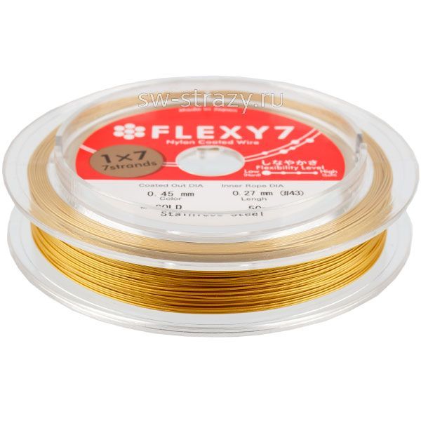 Тросик ювелирный FLEXY 7  M.GOLD 0.45 мм