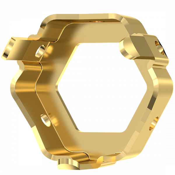 4683/S 7,8x8,7 mm Gold Plating